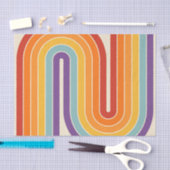 Geometrisches Muster der Streifen im Retro-Stil de Seidenpapier (Handwerk)