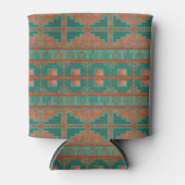 Geometrisches Muster der südwestlichsten Aquamarin Dosenkühler (Vorderseite)