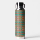 Geometrisches Muster der südwestlichsten Aquamarin Trinkflasche (Vorne)