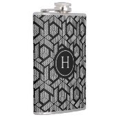 geometrisches Muster der weißen Punkte Flachmann (Rechts)