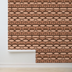 Geometrisches Muster des abstrakt Earth Tone Tapete