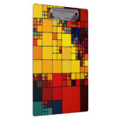 Geometrisches Muster des abstrakten vibrierenden Klemmbrett (Rechts)