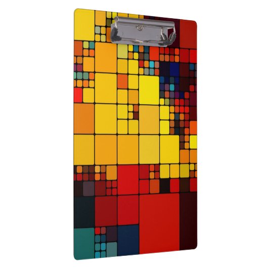 Geometrisches Muster des abstrakten vibrierenden Klemmbrett (Rechts)