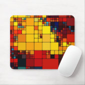 Geometrisches Muster des abstrakten vibrierenden Mousepad (Mit Mouse)