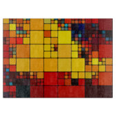 Geometrisches Muster des abstrakten vibrierenden Schneidebrett (Vorderseite)