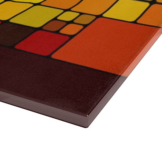 Geometrisches Muster des abstrakten vibrierenden Schneidebrett (Ecke)