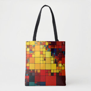 Geometrisches Muster des abstrakten vibrierenden Tasche