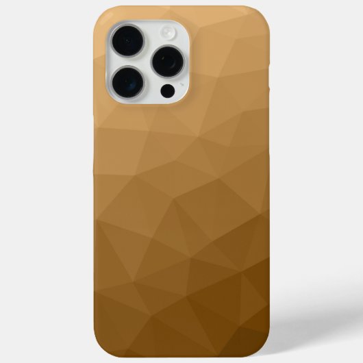 Geometrisches Muster des Braunen Ober-Farbverlaufs Case-Mate iPhone Hülle (Rückseite)