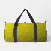 geometrisches Muster des gelben Farbverlaufs Duffle Bag (Vorderseite)