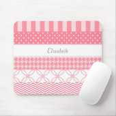 Geometrisches Muster des Girly Pink Washi Tape mit Mousepad (Mit Mouse)