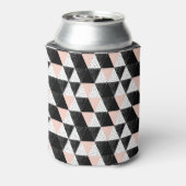 Geometrisches Muster des handgezeichneten Dreiecks Dosenkühler (Kanne Rückseite)