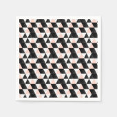 Geometrisches Muster des handgezeichneten Dreiecks Serviette (Vorderseite)