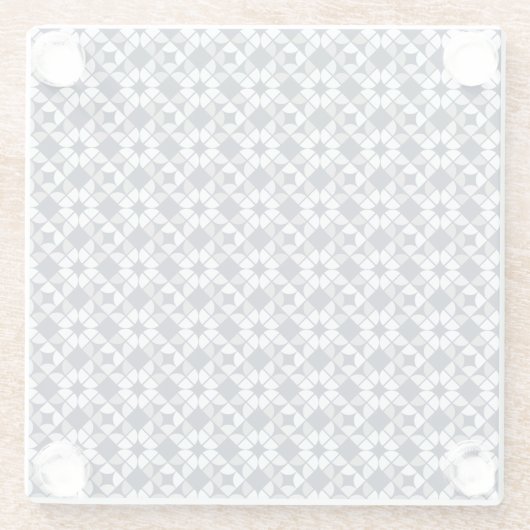 Geometrisches Muster des Kaleidoskops Glasuntersetzer (Rückseite)