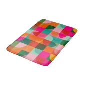 Geometrisches Muster des mittleren Jahrhunderts - Badematte (Schrägansicht)