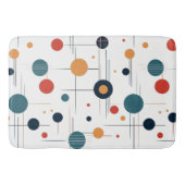 Geometrisches Muster des mittleren Jahrhunderts Badematte (Vorderseite)