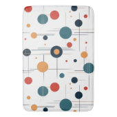 Geometrisches Muster des mittleren Jahrhunderts Badematte (Vorderseite Vertikal)