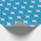 Geometrisches Muster des mittleren Jahrhunderts in Geschenkpapier (Ecke)