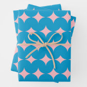 Geometrisches Muster des mittleren Jahrhunderts in Geschenkpapier Set (Beispiel)