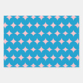 Geometrisches Muster des mittleren Jahrhunderts in Geschenkpapier Set (Vorderseite)