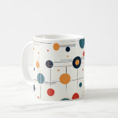 Geometrisches Muster des mittleren Jahrhunderts Kaffeetasse (Vorderseite Links)