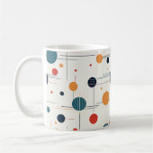 Geometrisches Muster des mittleren Jahrhunderts Kaffeetasse (Links)
