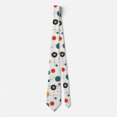 Geometrisches Muster des mittleren Jahrhunderts Krawatte (Vorderseite)