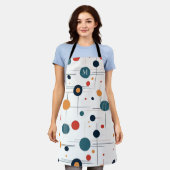 Geometrisches Muster des mittleren Jahrhunderts Schürze (Getragen)