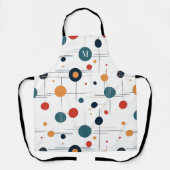 Geometrisches Muster des mittleren Jahrhunderts Schürze (Vorderseite)