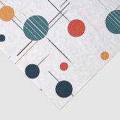 Geometrisches Muster des mittleren Jahrhunderts Seidenpapier (Detail)