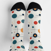 Geometrisches Muster des mittleren Jahrhunderts Socken (Oben)