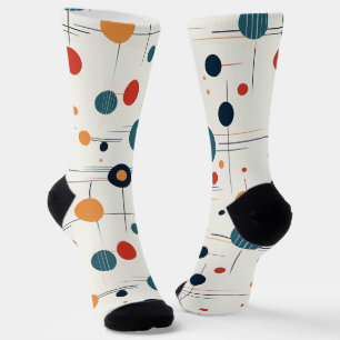 Geometrisches Muster des mittleren Jahrhunderts Socken