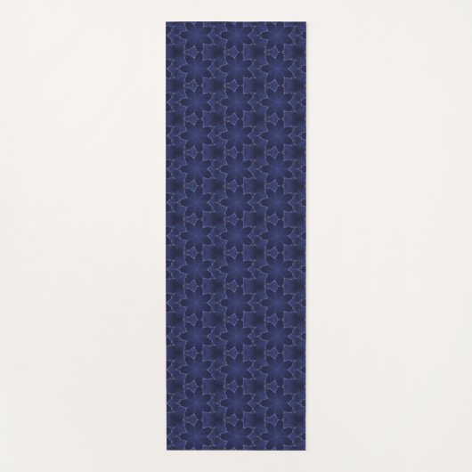 geometrisches Muster des Navy Blue Blitz Yogamatte (Vorderseite)