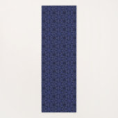 geometrisches Muster des Navy Blue Blitz Yogamatte (Rückseite)