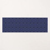 geometrisches Muster des Navy Blue Blitz Yogamatte (Vorderseite (Horizontal))