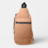 geometrisches Muster des Orange-Farbverlaufs Crossbody Bag (Vorderseite)