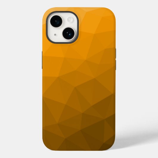 geometrisches Muster des Orangengrades Case-Mate iPhone Hülle (Rückseite)