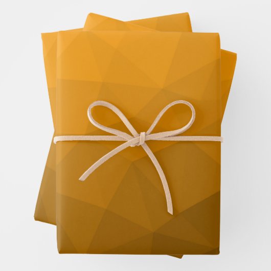 geometrisches Muster des Orangengrades Geschenkpapier Set (Beispiel)