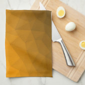 geometrisches Muster des Orangengrades Geschirrtuch (Viertel Falte)