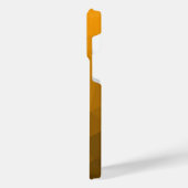 geometrisches Muster des Orangengrades iPhone Hülle (Linke Seite)