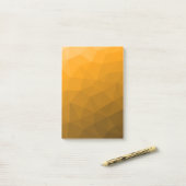 geometrisches Muster des Orangengrades Post-it Klebezettel (Auf Schreibtisch)