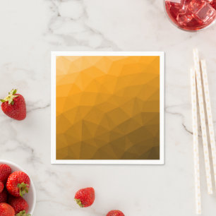 geometrisches Muster des Orangengrades Serviette