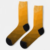 geometrisches Muster des Orangengrades Socken (Linkes Detail)
