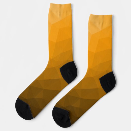 geometrisches Muster des Orangengrades Socken (Linkes Detail)