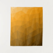 geometrisches Muster des Orangengrades Wandteppich (Vorderseite)