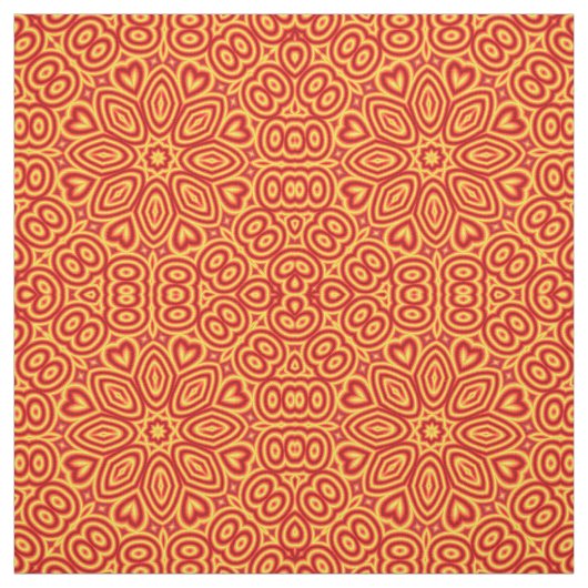 Geometrisches Muster des roten Herzens Stoff (Muster)