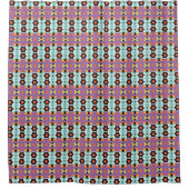Geometrisches Muster Duschvorhang (Vorderseite)