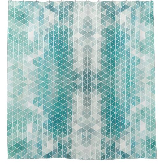 Geometrisches Muster Duschvorhang (Vorderseite)
