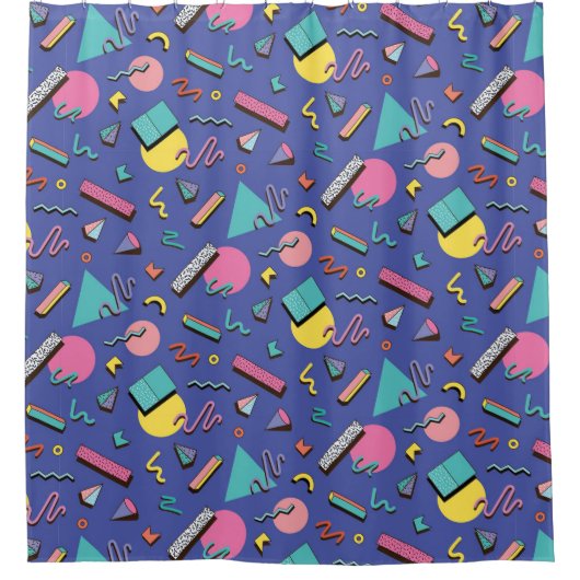 geometrisches Muster Duschvorhang (Vorderseite)