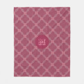 Geometrisches Muster eines rustikalen Punktes Fleecedecke (Vorderseite)