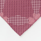 Geometrisches Muster eines rustikalen Punktes Fleecedecke (Ecke)